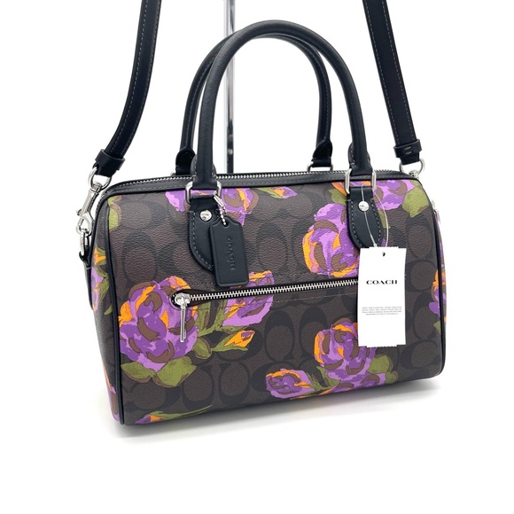 Coach Rowan Satchel Crossbody Bag in Signature Canvas - Picture 2 of 9